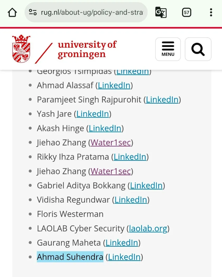 University of Groningen Hall of Fame recognition